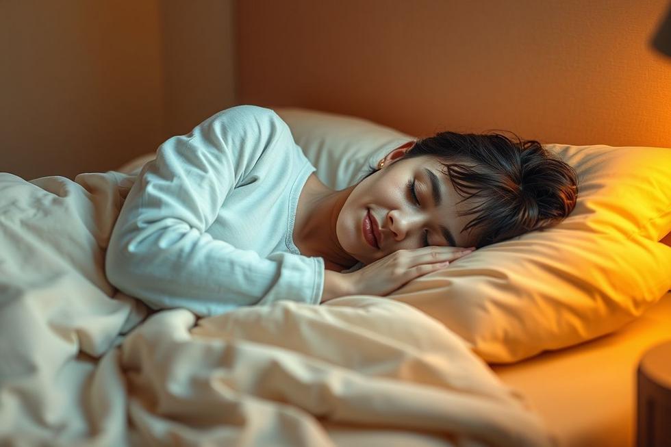 Pessoa descansando pacificamente, transmitindo esperança para pacientes com síndrome da fadiga crônica.