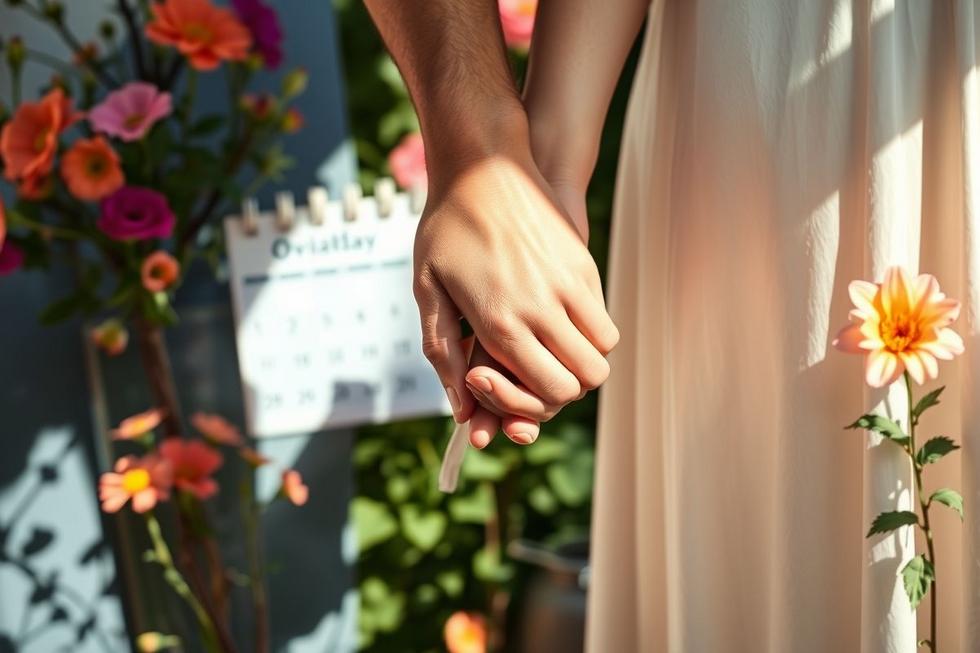 Casal segurando as mãos em momento íntimo, simbolizando esperança na gravidez.