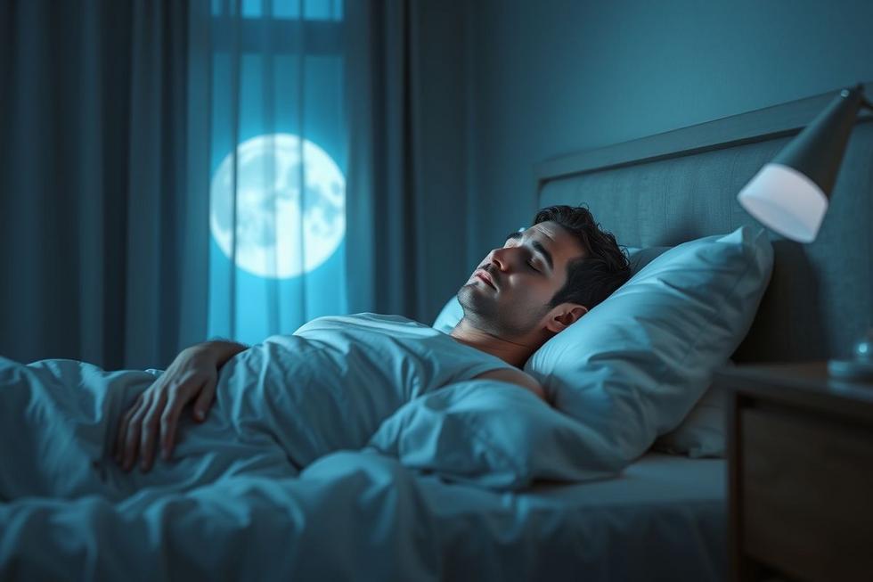 Pessoa dormindo tranquila e relaxada simbolizando descanso saudável pós paralisia do sono.