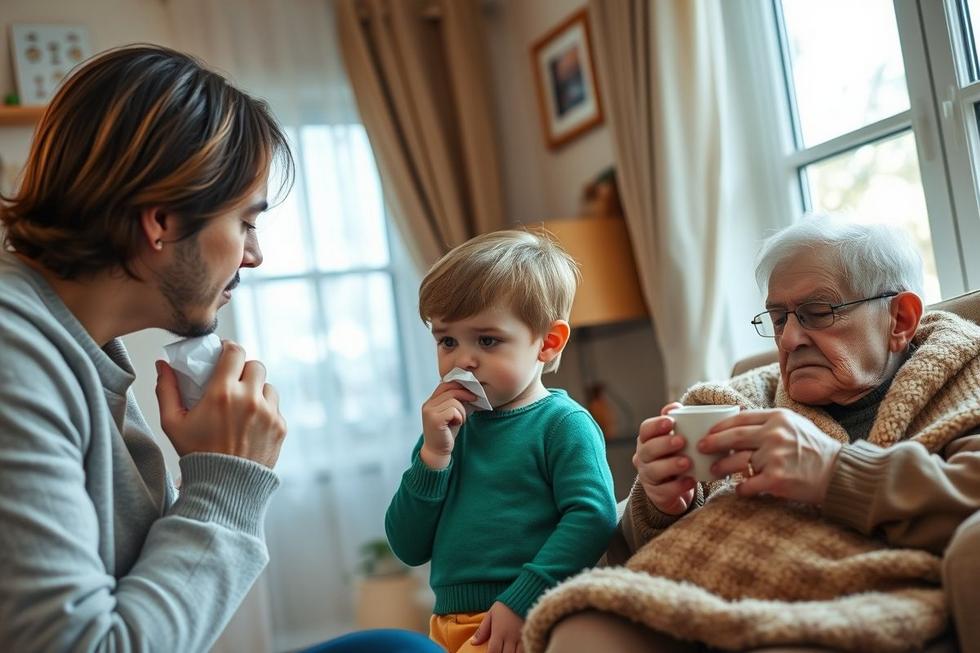 Entendendo os Sintomas Iniciais do Resfriado em Crianças e Idosos