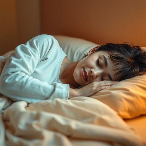 Pessoa descansando com expressão de alívio, simbolizando a esperança para quem tem fadiga crônica.