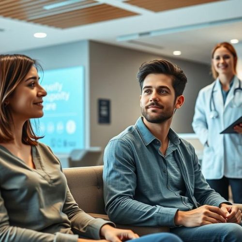 Pessoa com suspeita de clamídia buscando orientação médica especializada em clínica.