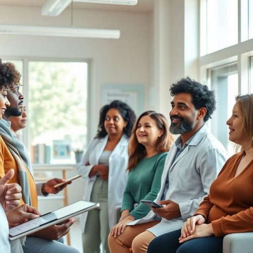 Pacientes com diabetes e sobrepeso reciben orientação especializada para tratamentos como a liraglutida.