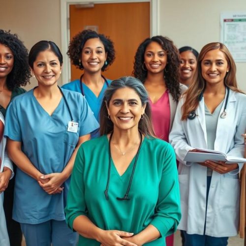 Grupo diversificado de mulheres em idade fértil representando empoderamento e escolhas contraceptivas informadas.