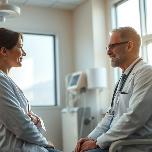 Paciente recebe orientação médica especializada após suspeita de tuberculose.